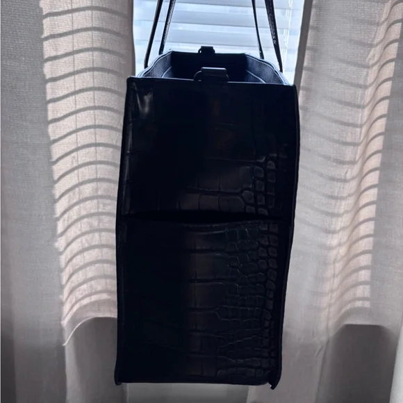 Beis The Work Tote in Black Croc - Picture 2 of 4